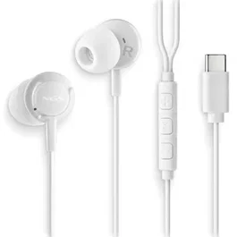 NGS Cross Step Auriculares Intrauditivos con Micrófono USB Tipo-C Blancos